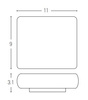 OUTDOOR WALL LIGHT LED 6W GRAPHITE (E238 Zambelis) - Zambelis