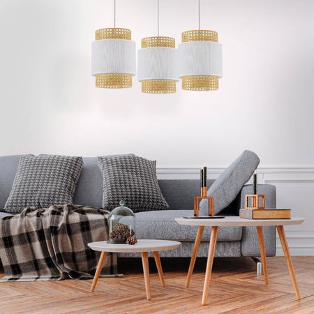 Lampa wisząca BOHO biała 3 PŁ (6537) - TK Lighting