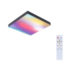 Plafoniera VELORA LED RGBW DIM Rainbow 31W 2820lm + pilot 595x595mm 3000-6500K 230V czarny / metal (PL79909) - PAULMANN
