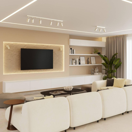 Plafon RING 2 beżowy (SL.1495) - Sollux Lighting