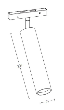 LIGHT TRACK 15W 3000K POLE DARK (2095-D Zambelis) - Zambelis