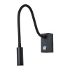 Czarny kinkiet do czytania Adjusta (WL0117-BK) - Yaskr