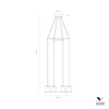Lampa Wisząca MARYON 4 (0081.31.BRL) - Vivida