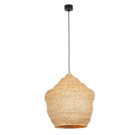 PENDANT LAMP NATURAL BRAIDED WHEAT 1XE27 (22161 Zambelis) - Zambelis