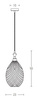 PENDANT LIGHT 1XE27 GLASS SMOKE GRAY (1986 Zambelis) - Zambelis