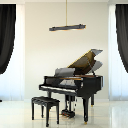 Ekskluzywna lampa ledowa Valise skóra smokingowa (QN-VALISE-LP80-VBS-TL) - Quintiesse