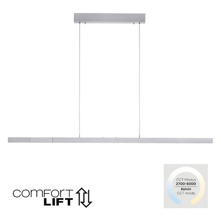 ADRIANA COMFORT LIFT LAMPA WISZĄCA SREBRNY (2598-95) - Paul Neuhaus