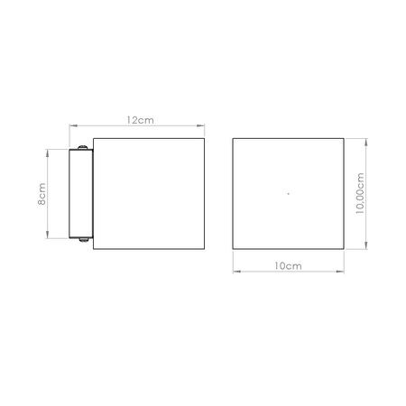 Kinkiet QUAD beton zielona oliwka (SL.1843) - Sollux Lighting
