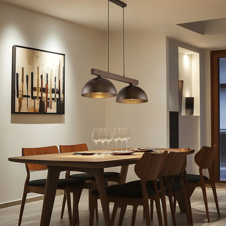 Lampa wisząca OSLO BROWN 2 PŁ (4507) - TK Lighting