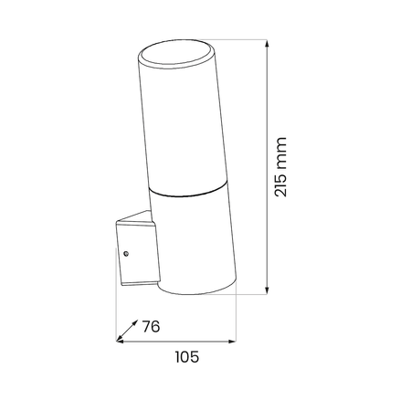 Kinkiet Ogrodowy Harlem 1xE27 IP44 (EKO1709) - Eko-Light