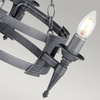 Żyrandol Saxon (SAX3-BLK-SIL) - Elstead Lighting