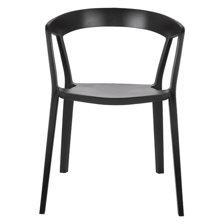 Krzesło VIBIA czarne - polipropylen (210-APP.BLACK) - King Home