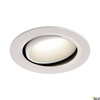 NUMINOS® MOVE DL L, wewnętrzna oprawa sufitowa wpuszczana LED, biała/biała 4000 K 40° obrotowa i pochylana (1003689) - SLV