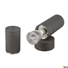 ASTINA, lampa ścienna outdoor, TCR50-SE, IP44, okrągła, up/down, antracytowa, maks. 44W (228775) - SLV