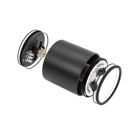 CHLOE AR111 NATYNKOWA GU10 250V IP65 120x115mm CZARNY okrągła nieruchoma (SLIP005032) - Spectrum LED