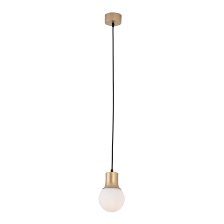 PENDANT LAMP 1XG9 OPAL GLASS-GOLD (22220 Zambelis) - Zambelis