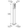 Lampa stojąca ogrodowa ESKINA FRAME 125 Pole double (1005439) - SLV