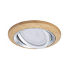 Zestaw oprawa do wbudowania LANATI COIN LED 3X 6W 470lm 84mm 2700K IP20 230V drewno / aluminium /czarny (PL92239) - PAULMANN