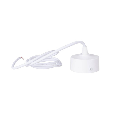 MAXLIGHT MA0026 Podsufitka - adaptor do zewnętrznego przyłącza prądu do szyn magnetycznych, kolor biały