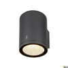 ENOLA ROUND L, single, lampa ścienna natynkowa LED outdoor, kolor antracytowy CCT 3000/4000K (1003440) - SLV