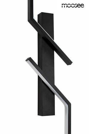 Minimalistyczny czarny kinkiet MAISON 60 (MSE1501100411) - Moosee
