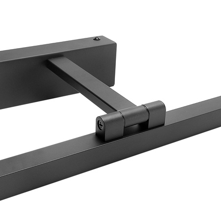 KINKIET ŁAZIENKOWY PROSTY 12W 50CM CZARNY 4000K - DomenoLED