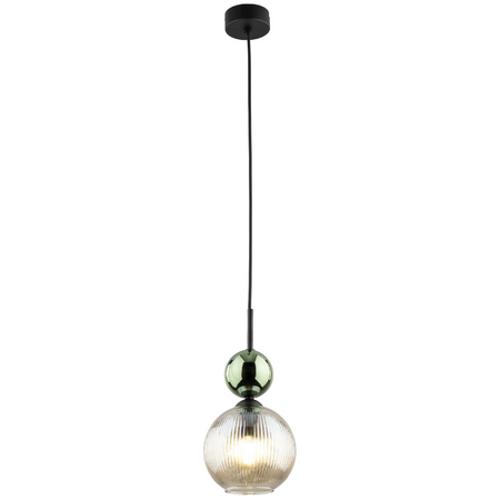 SOPHIA GREEN COGNAC LAMPA WISZĄCA 1XE14 (11145) - TK Lighting