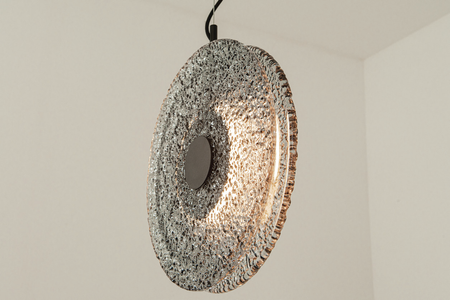 PENDANT LED LIGHT 11W 3000K METAL-GLASS, BLACK-SMOKED GREY (23074 Zambelis) - Zambelis
