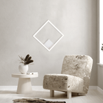 SCONCE LIGHT 12W 3000K, ALUMINUM&ACRYLIC DIMMABLE SANDY WHITE (2030 Zambelis) - Zambelis