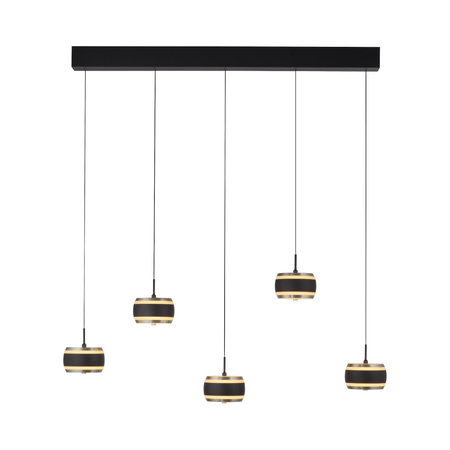 Lampa na pilota, z regulacją światła i wysokości PURE FALLING RINGS CZARNA (2504-18) - Paul Neuhaus