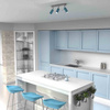 Lampa sufitowa PRESTON BLUE/WHITE 3x mini GU10 (MLP7624) - Milagro
