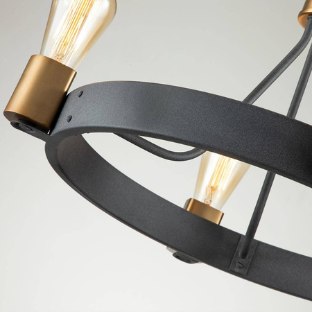 Lampa wisząca/ Półplafon Silas - 4 źródła światła (QN-SILAS-4P-DZ) - Quintiesse