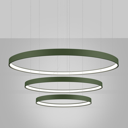Żyrandol RIO 3 55/78/110 zielona oliwka LED 4000K (TH.382) - Thoro Lighting