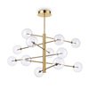 Lampa wisząca EQUINOXE Mosiądz (EQUINOXE_SP12_OTTONE) - Ideal Lux