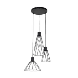 Lampa wisząca MODESTO BLACK 3 KOŁO (10187) - TK Lighting