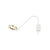 LED WALL LIGHT 7W 3000K ALUMINUM WHITE MATT GOLD (22043 Zambelis) - Zambelis