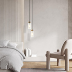 PENTANT LIGHT E14 SANDY BLACK ANTIQUE BRASS (22137 Zambelis) - Zambelis