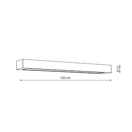Kinkiet Ibros XL CCT czarny IP44 (GS-LWA-18W BK CCT) - Light Prestige