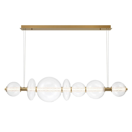 Lampa wyspowa Atomo - 7 źródeł światła - Szczotkowane złoto (QN-ATOMO-LP7-BG) - Quintiesse