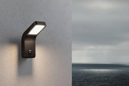 Oprawa elewacyjna KULMA LED 7.5W 520lm 500mm 3000K czujnik ruchu+zmierzchu IP44 odporna na wodę morską 230V antracyt aluminium (PL94745) - PAULMANN