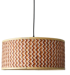 PHIL Lampa wisząca, pleciony bambus, przewód tekstylny czarny (LY01PHI/D50/NA) - LYOMA