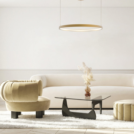 PENDANT LED LIGHT 28W 3000K ALUMINIUM GOLD (23032 Zambelis) - Zambelis