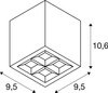 Lampa sufitowa zewnętrzna S-CUBE (1007461) - SLV