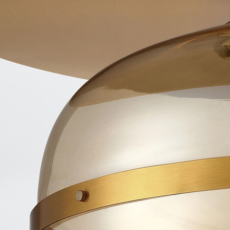 Duży plafon Nottingham - 1 źródło światła - Antyczny mosiądz (QN-NOTTINGHAM-F-L-AB) - Quintiesse