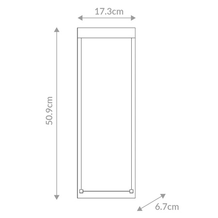 Średnia latarnia naścienna Kabo - Teksturowana czerń (QN-KABO-M-BK) - Quintiesse
