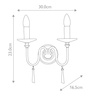 Kinkiet Finsbury Park (FP2-POL-NICKEL) - Elstead Lighting