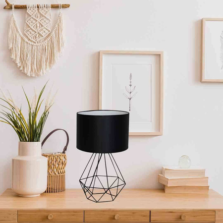 Lampka nocna BASKET BLACK 1xE27 (MLP7201) - Milagro