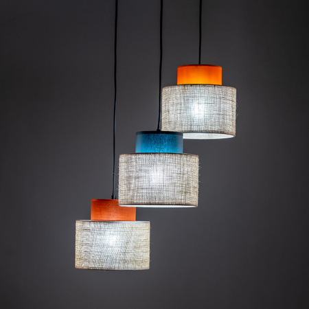 Kaskadowa lampa wisząca DUO JUTA MIX 3 KOŁO (2759) - TK Lighting