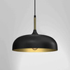 Lampa wisząca LINCOLN BLACK/GOLD 1xE27 35cm (MLP8030) - Milagro
