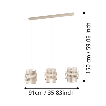 Lampa wisząca OLTAMAR piaskowy (390147) - EGLO